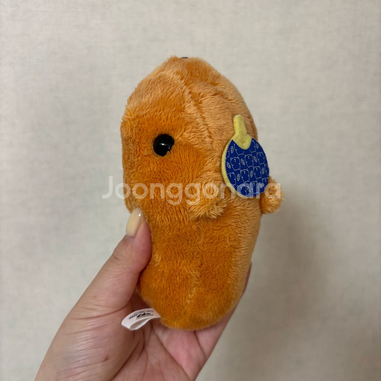 고전 빈티지 부채 카피바라상 인형--2