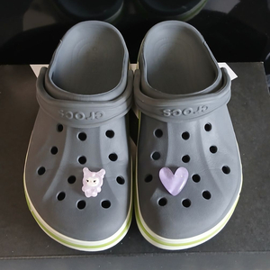 크록스 정품240 지비츠포 바야밴드 챠콜m6w8