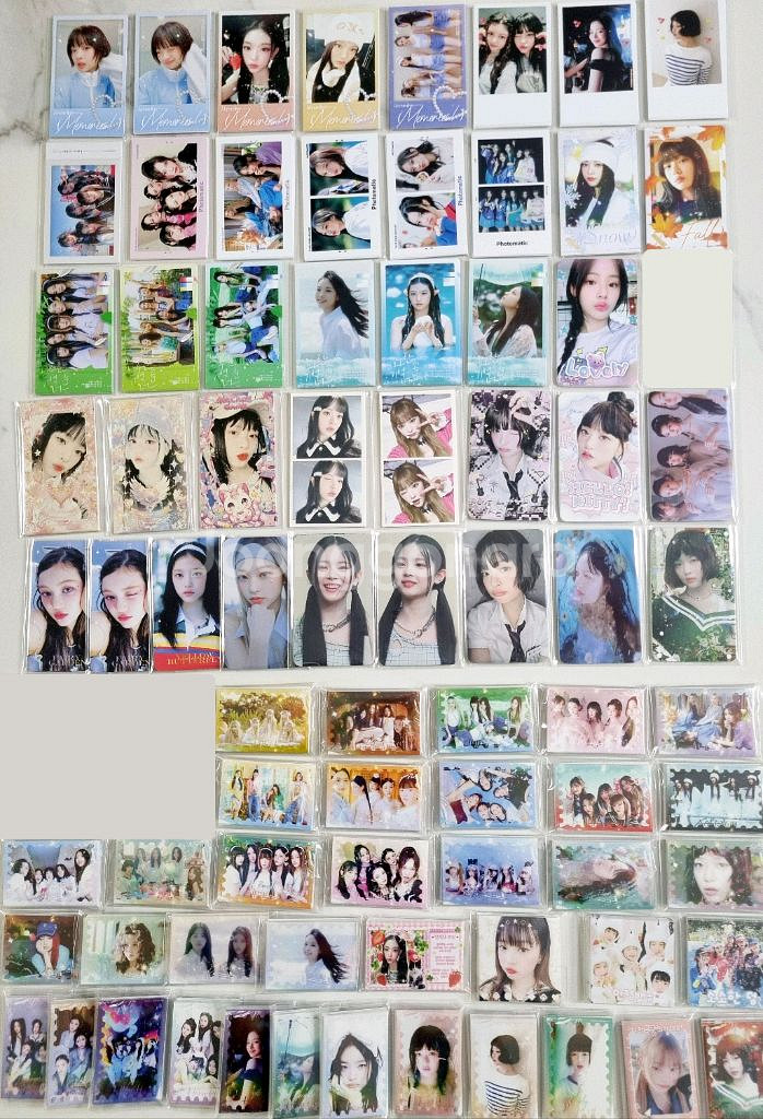 (일괄) 뉴진스 비공굿 랜박 포카 스티커 판스 떡메--0
