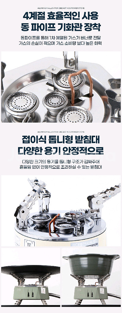 강염스토브 휴대용가스버너 등산용/ LUQ008--3