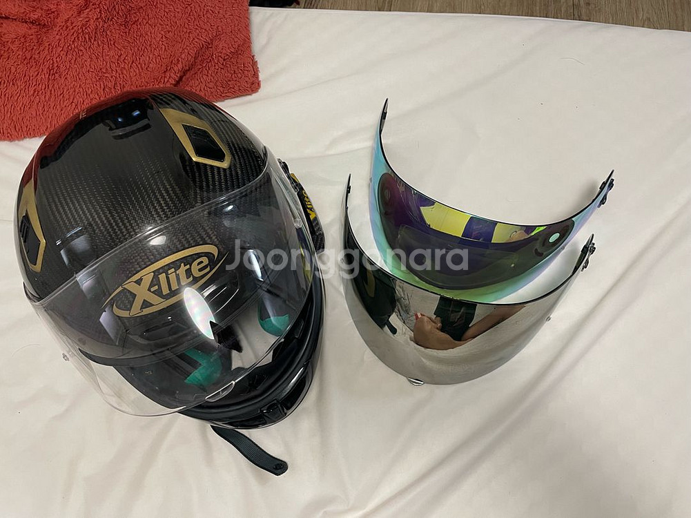 헬멧(엑스라이트 골드에디션) 세나 하만카돈 포함--0