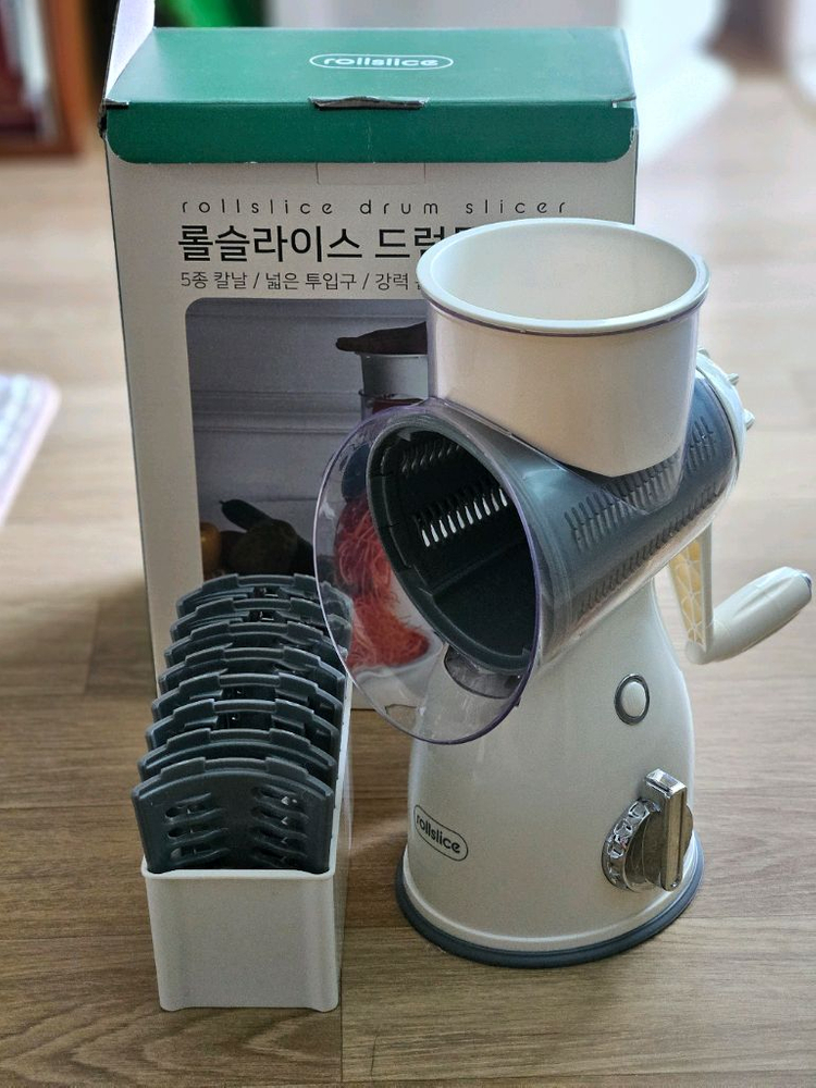 롤슬라이스 드럼통 채칼 5종 칼날--3