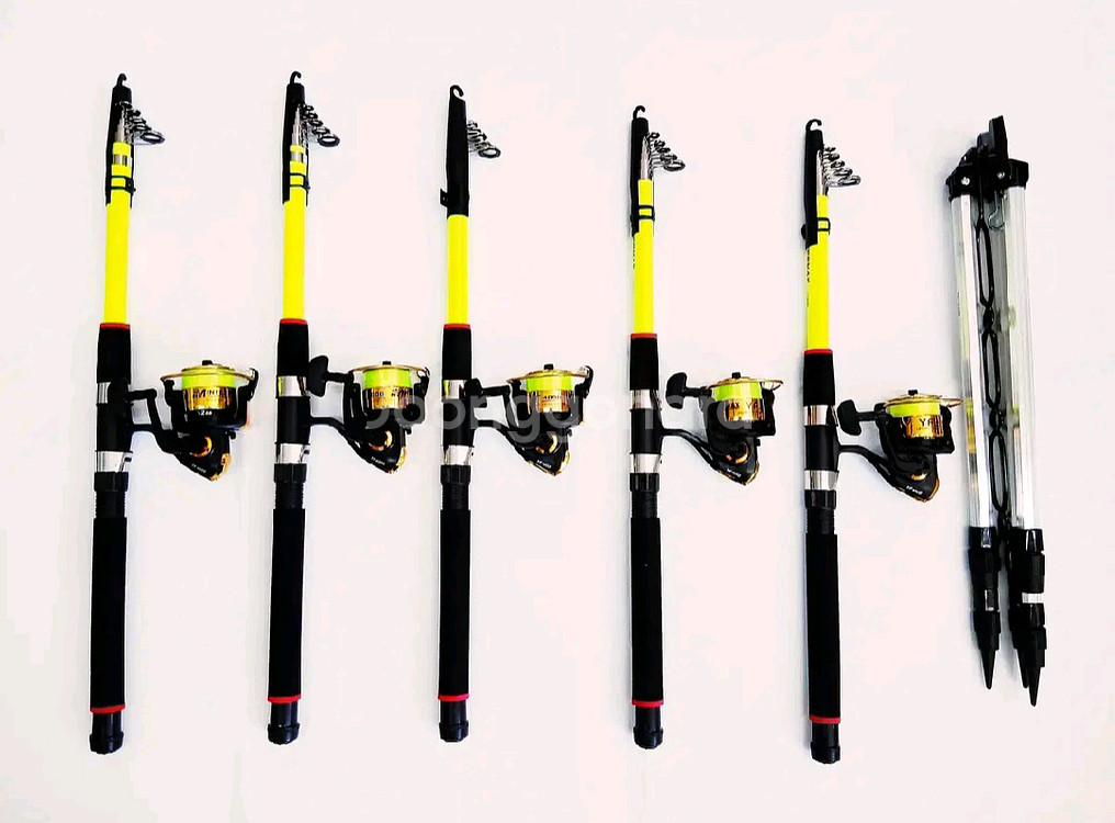 원투낚시대3m5대+4000번릴5대+릴줄+삼각받침대--0