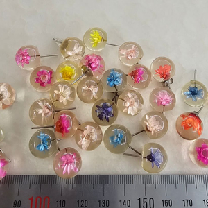 레진속 꽃반구 9색 31개 일괄