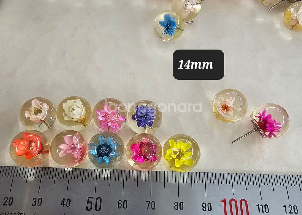 레진속 꽃반구 9색 31개 일괄--1