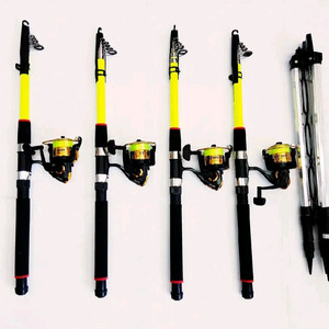 원투낚시대3m4대+4000번릴4대+릴줄+삼각받침대