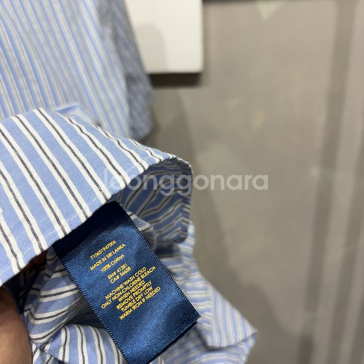 (105) 폴로 랄프로렌 캐주얼 스트라이프 반팔 셔츠--2