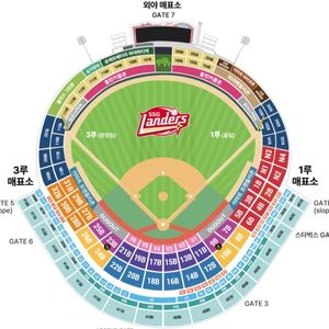 6/15(일) ssg vs 롯데 으쓱이존 2연석 정가양