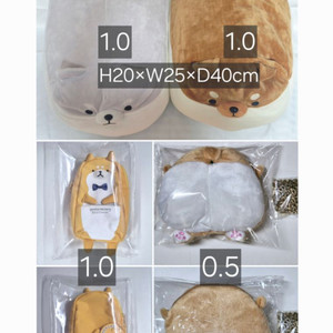 마메시바 인형 쿠션 시바이누 웰시코기 필통 파우치 가방