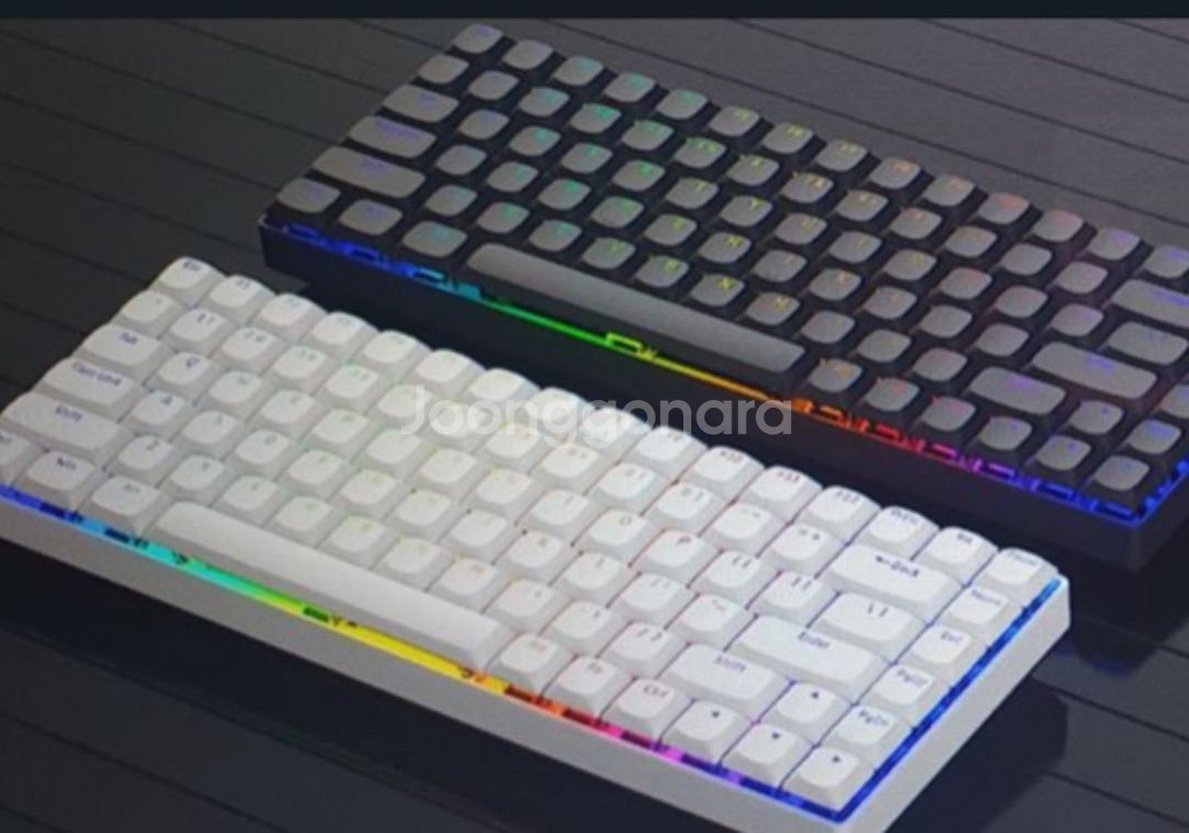 LED 투과 로우 프로파일 pbt 키캡 블랙--0