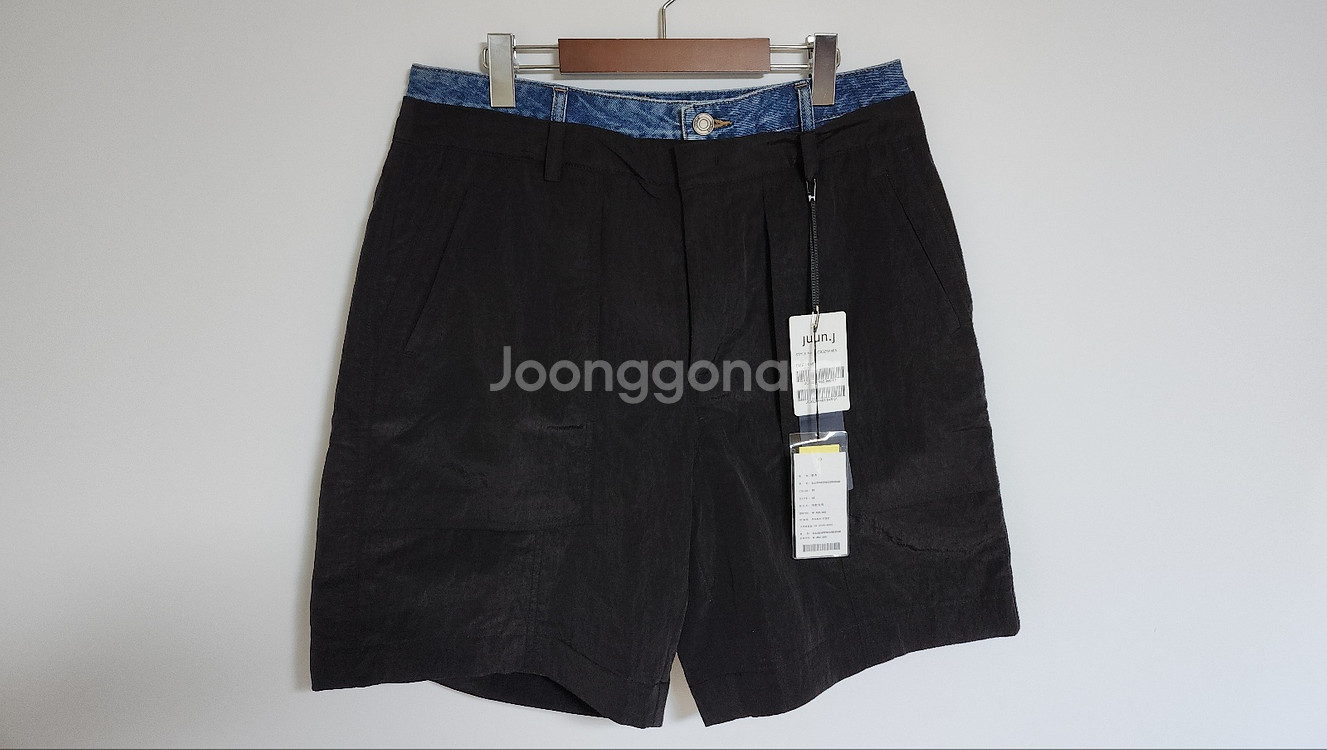48 준지 데님 나일론 반바지 JC3325P465--1