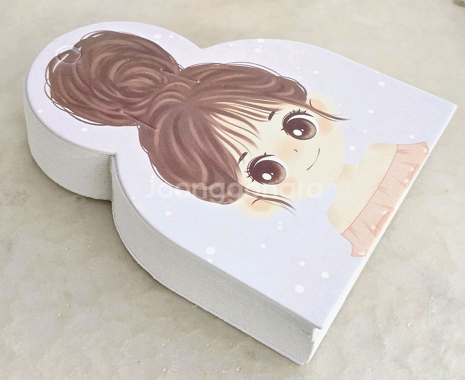 핀종이 소녀 50장 일괄--0