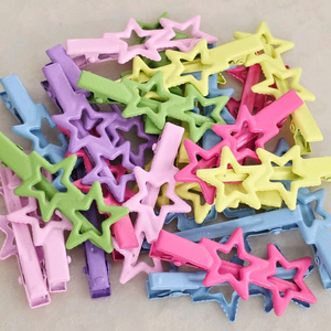 집게핀 쌍별 6색 24개 일괄