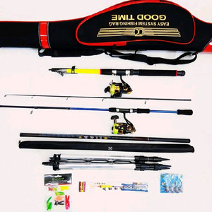 원투낚시대3m+루어대+릴2대+민장대+받침대+가방