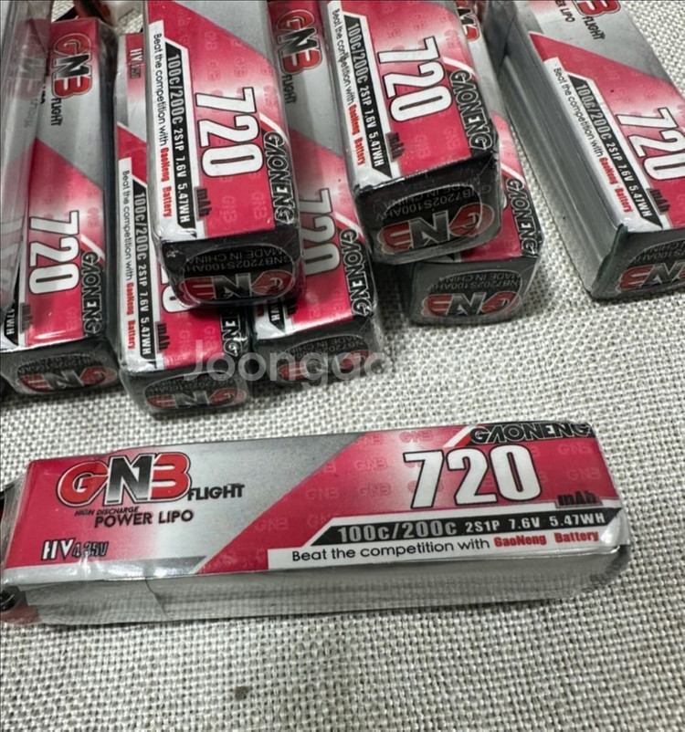 GNB 720mAh 배터리 새상품 10개세트--5