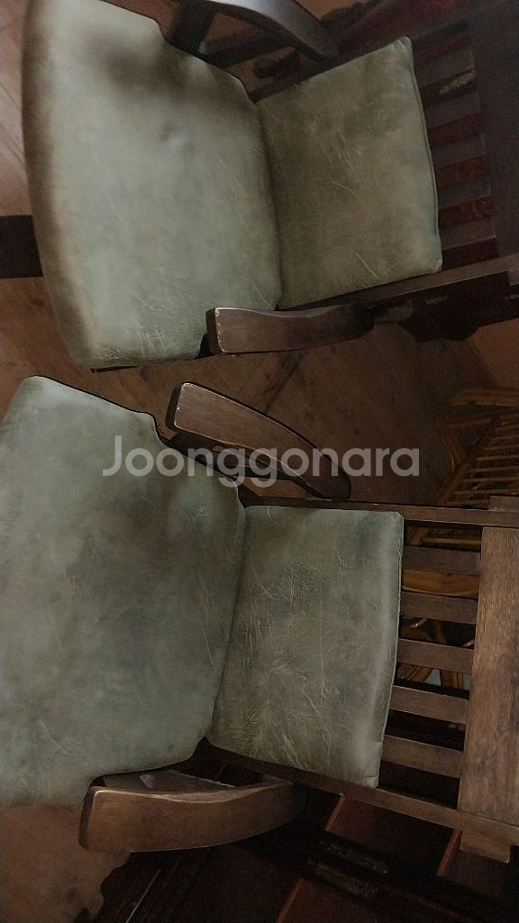 원목 회전의자--2