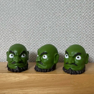지브리 센과 치히로 카시라 손가락 인형 피규어 초록 머