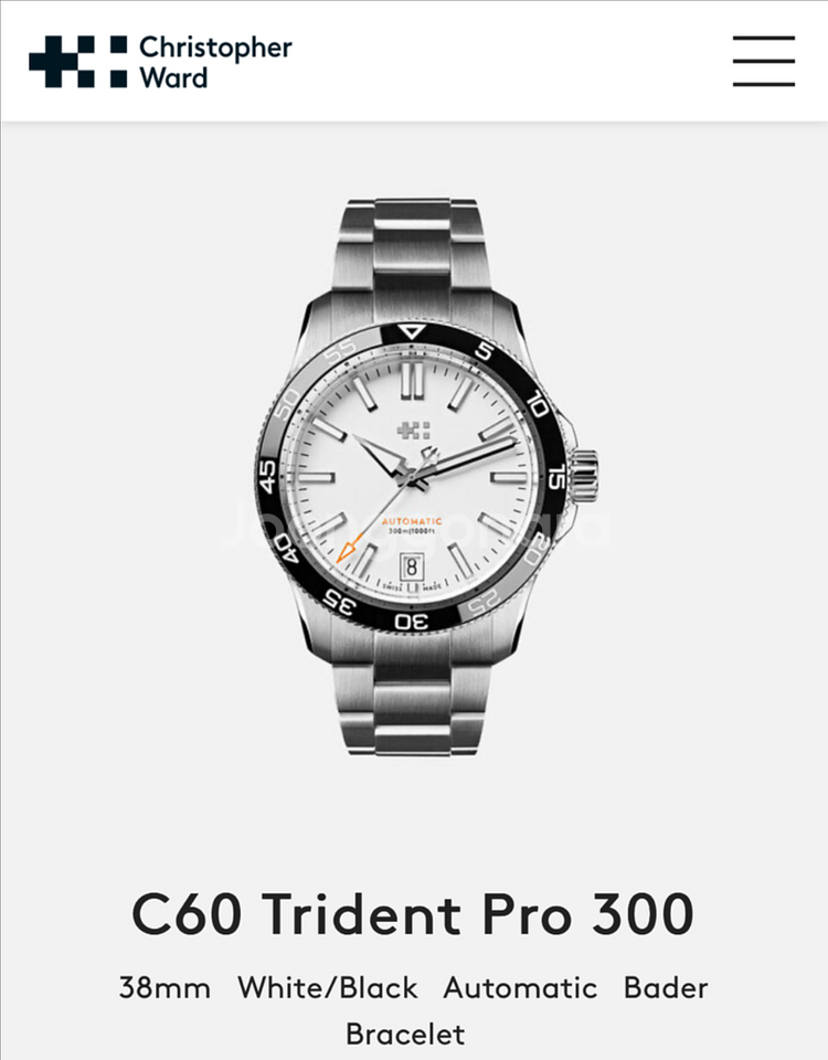 [구매] 크리스토퍼와드 38mm C60 프로 300--0