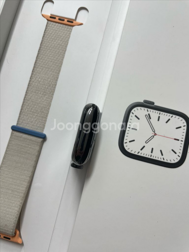 애플워치7스테인리스 45mm 그래파이트--5