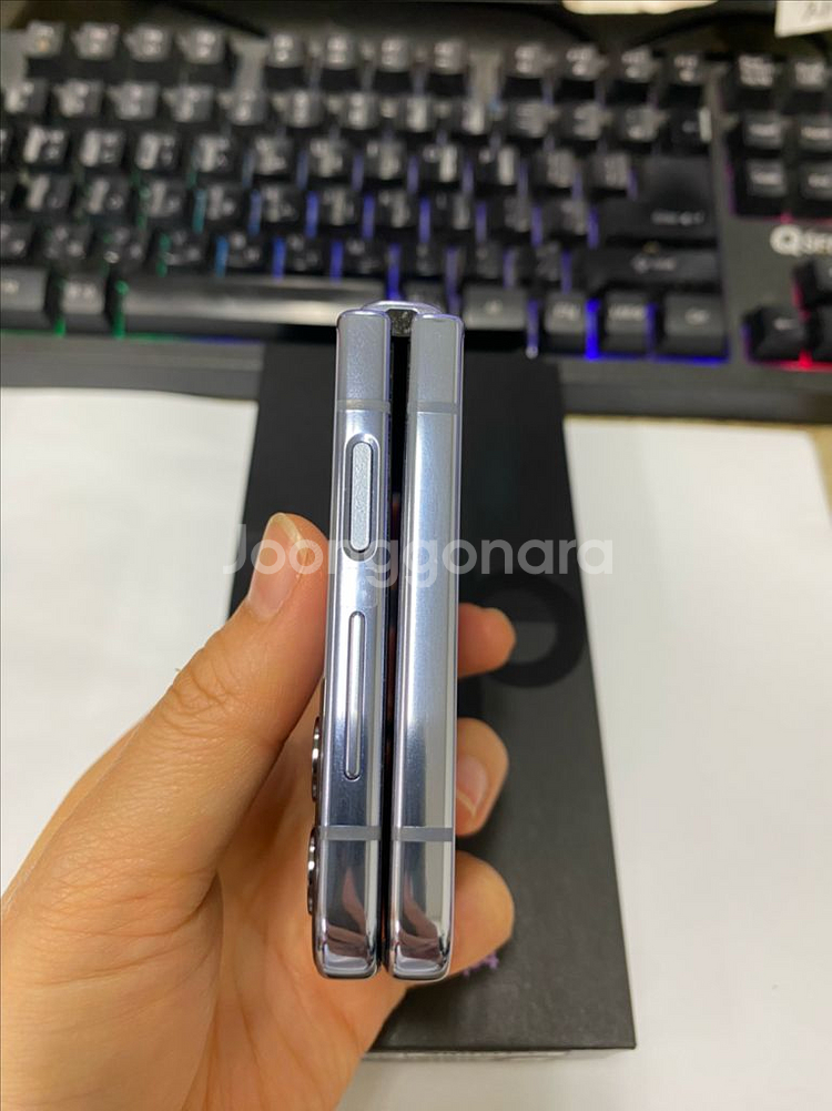 갤럭시Z플립4 블루 SSS급 256G 무잔상 정품풀박스--8