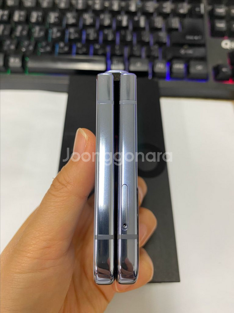 갤럭시Z플립4 블루 SSS급 256G 무잔상 정품풀박스--7