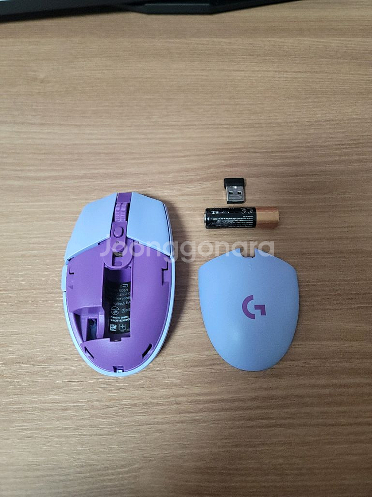 로지텍 G304 연보라 사무용 저소음 무선 마우스--2