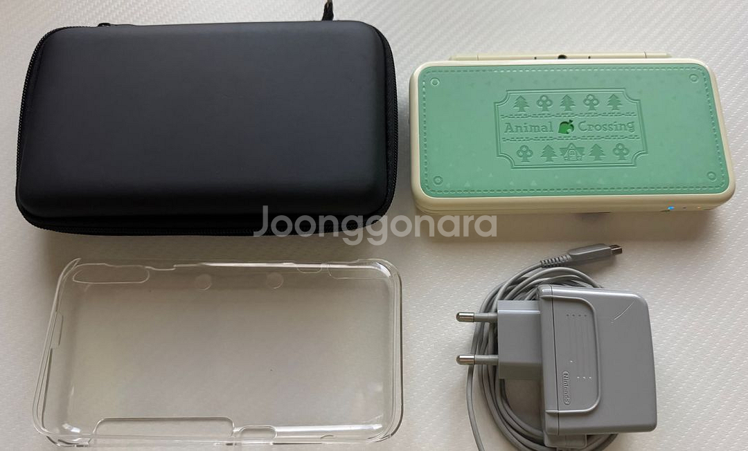 닌텐도 2DS XL 튀동숲 에디션+정품 충전기--0