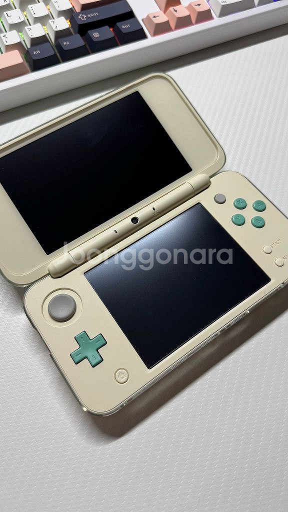 닌텐도 2DS XL 튀동숲 에디션+정품 충전기--1