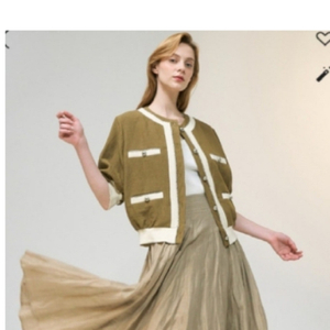 랑방컬렉션 린넨 컬러라인 자켓 55 사이즈 정품 사