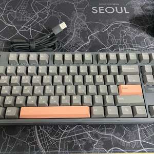 SPM PL87A PBT 바다소금 다크 올리비아 키보드