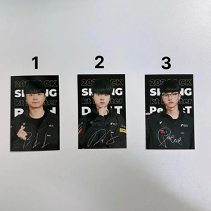 kt롤스터 데프트 비디디 퍼펙트 김혁규 포토카드 포카