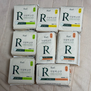 라엘 무표백 순면 생리대 새상품 일괄판매