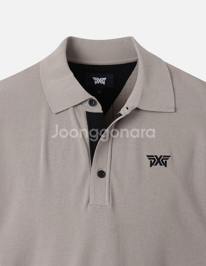 PXG 골프 남성 썸머 카라 숏 슬리브 타공 반팔 니트--6