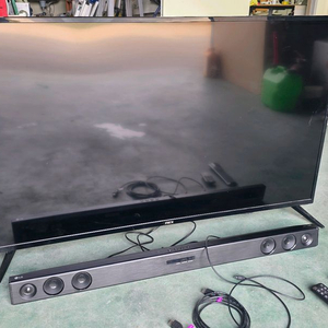 50인치 led tv 스탠드형과 LG사운드바 일괄