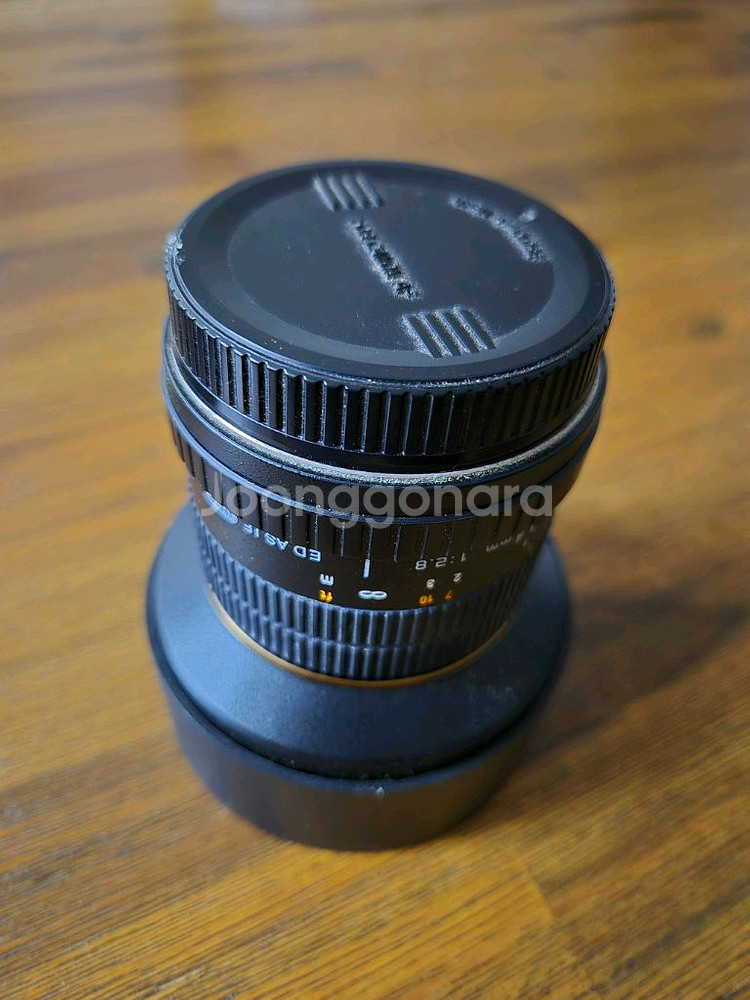 삼양 14mm 2.8 수동(구형) 캐논용(후드 파손)--0
