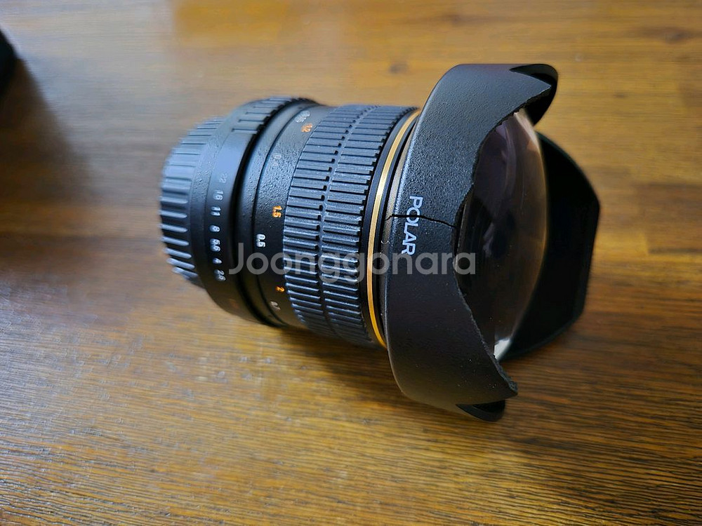 삼양 14mm 2.8 수동(구형) 캐논용(후드 파손)--2