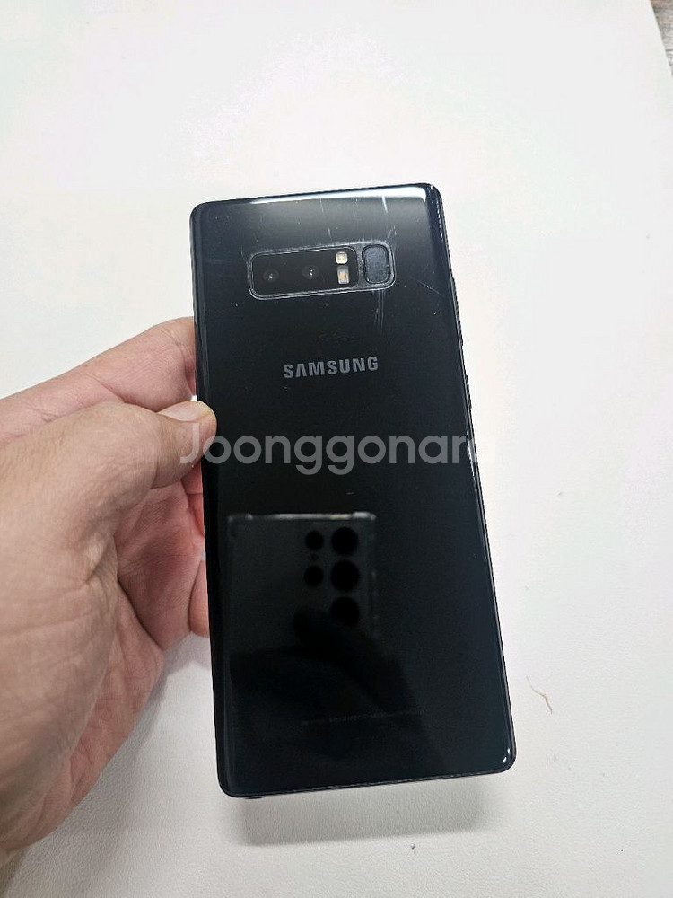 갤럭시 노트8 256블랙 무잔상--6