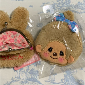 몬치치 인형 동전지갑 파우치 일본