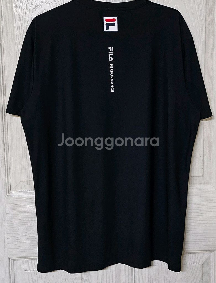 두산베어스 휠라 트레이닝 반팔 티셔츠(지급, 실착)--1