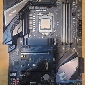 9900k f . 기가바이트 z390 어로스 엘리트