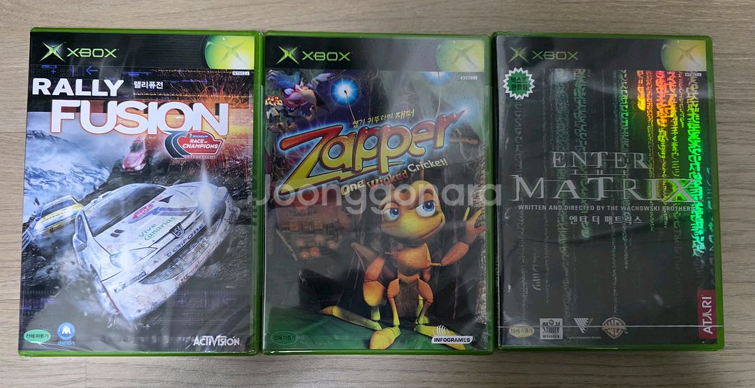 고전) 새제품 xbox 게임(랠리퓨전, 재퍼, 메트릭스--0