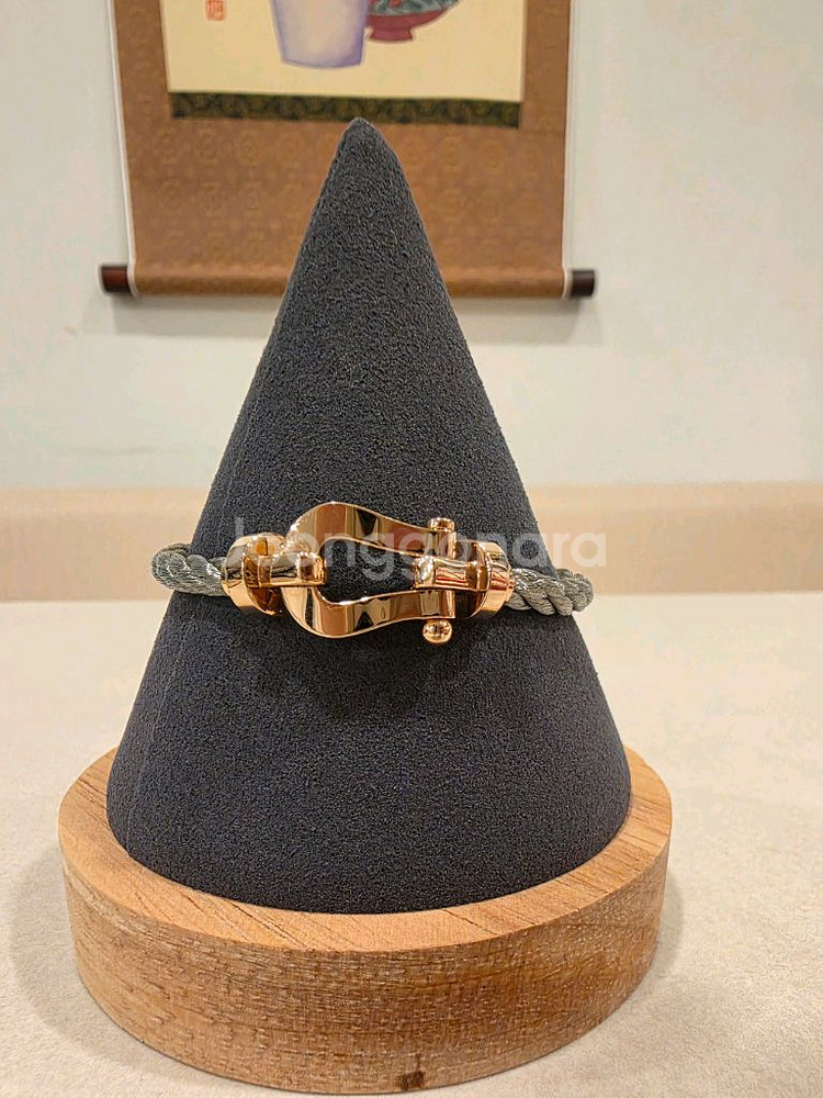 18k 로즈골드 뱅글팔찌 17cm--0