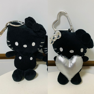 블랙 키티 인형 키링 새상품