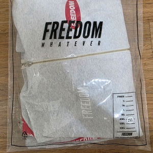 프리덤 레터링 후드집업 2XL 새상품