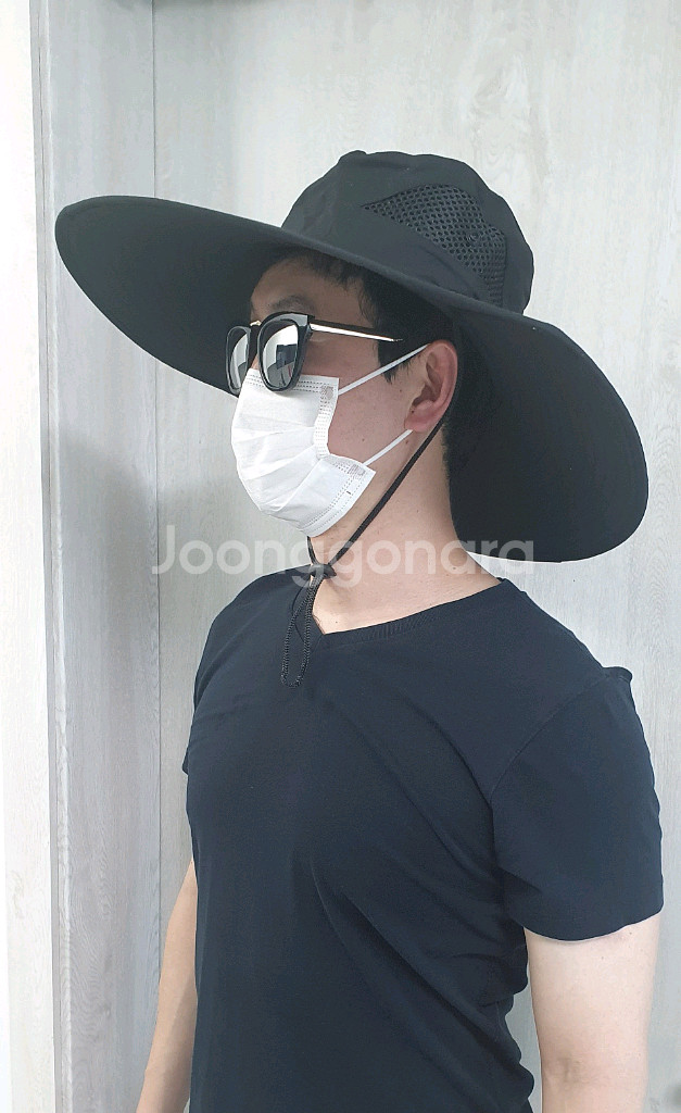 벙거지모자 햇빛차단모자 새제품--0