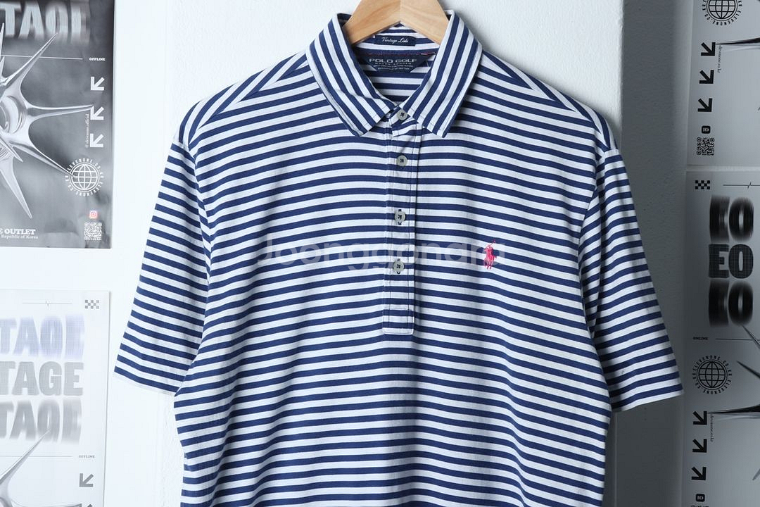 (M-L) 폴로 랄프로렌 반팔 카라 티셔츠 골프--5