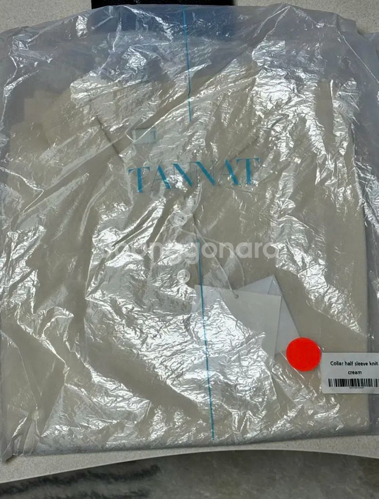 타낫 하프 슬리브 크림 니트--3