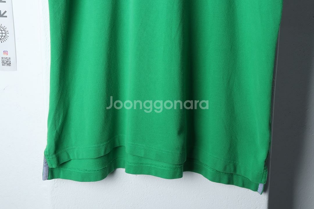 (XL-2XL) 타미힐피거 반팔 카라 티셔츠 그린--2