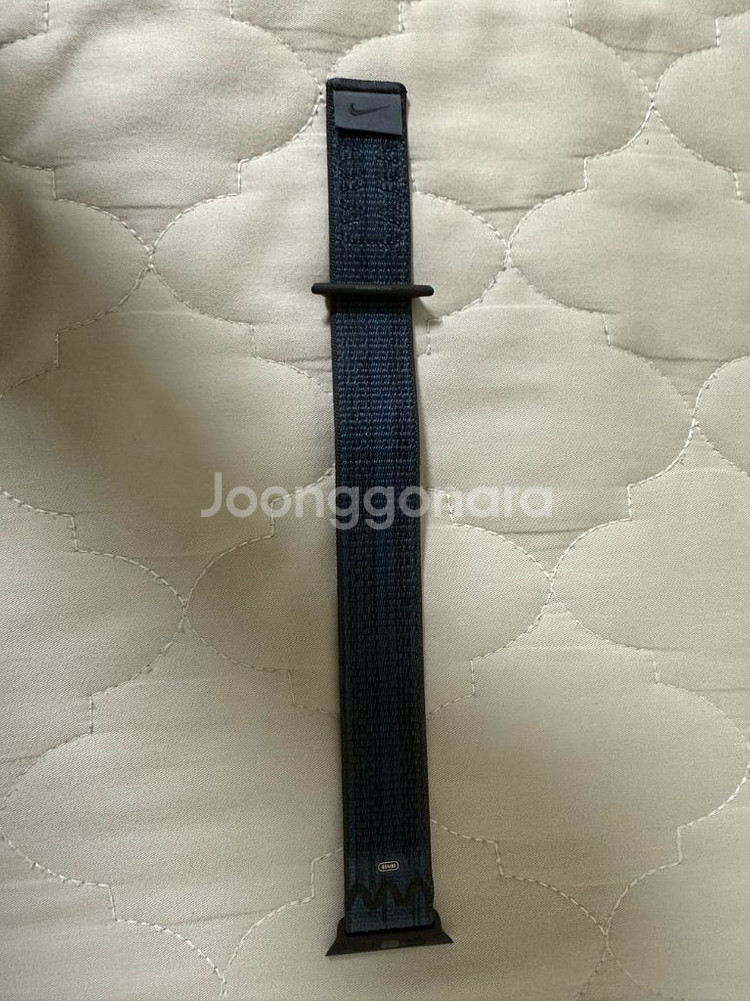 애플워치 나이키 정품 스포츠 루프 블랙/블루 46mm--0