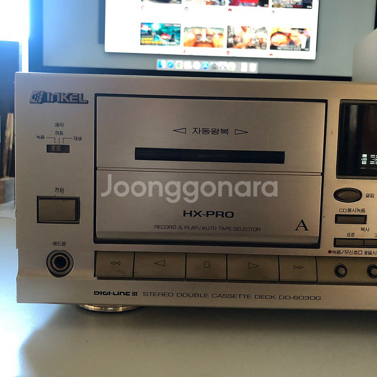 인켈 더블 카세트 데크 DD-6030G--3